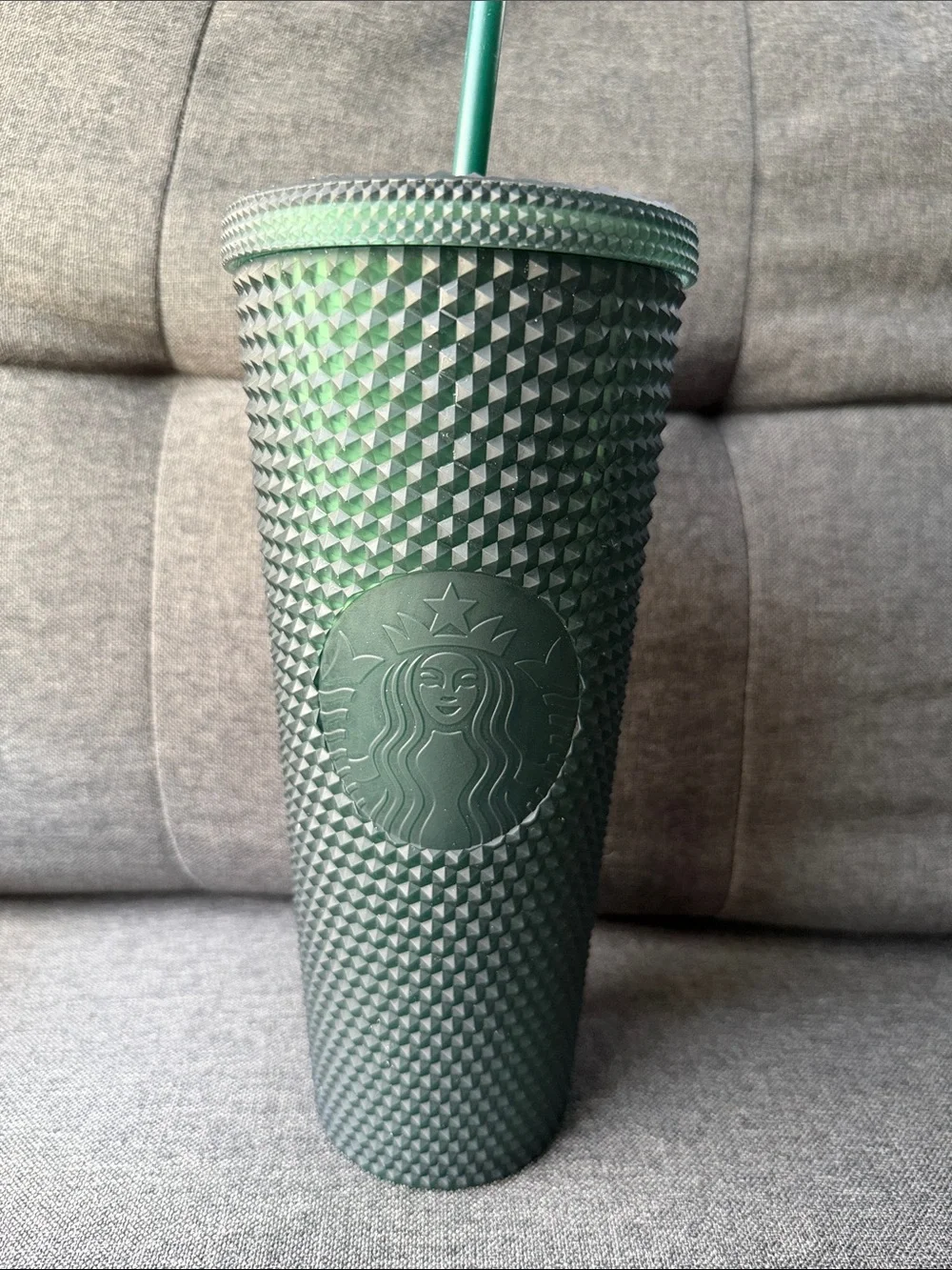 Starbucks 2021 Holiday Christmas Green Studded Cold Cup Tumbler Venti 24oz